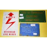 RAILWAYANA, A BRITISH RAIL SCOTTISH REGION ENAMEL RECTANGULAR SIGN INSCRIBED 'THE CONDITIONS UPON