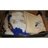 BOX - ASSORTED LINEN, NAPERY