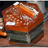 VINTAGE CONCERTINA WITH PIERCED FRETWORK ENDS.