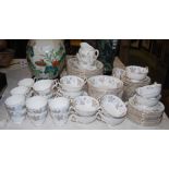 A PARAGON "ENCHANTMENT" PATTERN PART TEA AND DINNER SET