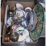 BOX - ASSORTED HOUSEHOLD CERAMICS