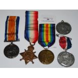 GREAT WAR GROUP OF TWO MEDALS COMPRISING 1914-1918 SERVICE MEDAL AND 'GREAT WAR FOR CIVILISATION'