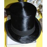 VINTAGE TOP HAT 'McCRAE HATTERS EDINBURGH'.