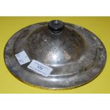 A GEORGE III SILVER CIRCULAR DOME-TOP CUP COVER