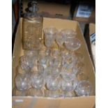 BOX - ASSORTED GLASSWARE