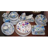 MASONS REGENCY PATTERN PART DINNER SET TOGETHER WITH SIX MASONS HISTORIC PLATE COLLECTION COLLECTORS