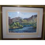 TWO FRAMED DECORATIVE WATERCOLOUR PAINTINGS, INCLUDING H. F. McGREGOR & CATHERINE GRIMSON