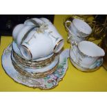 PARAGON WOODLAND PATTERN PART TEA SET.