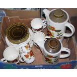 BOX - ROYAL WORCESTER PALISSY CLOVELLY PATTERN COFFEE SET