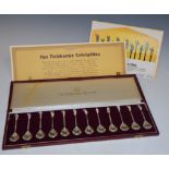 A CASED SET OF TWELVE LONDON SILVER 'THE TICHBORNE SPOONS'