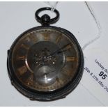 A CHESTER SILVER CASED OPEN FACED POCKETWATCH, JOHN FORREST, LONDON, CHRONOMETER MAKER TO THE