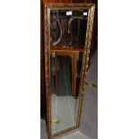 RECTANGULAR BEVELLED GILTWOOD WALL MIRROR