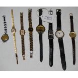 A COLLECTION OF EIGHT ASSORTED WRISTWATCHES