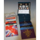 A LARGE COLLECTION OF ASSORTED PROOF YEAR COIN SETS CIRCA 1980-2010, MAINLY ROYAL MINT