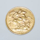 AN EDWARD VII GOLD SOVEREIGN DATED 1909