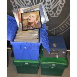 FOUR BOXES OF ASSORTED VINTAGE VINYL LPS, CIRCA 1960-1980S