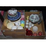 THREE BOXES - ASSORTED CERAMICS AND GLASSWARE