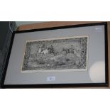 AFTER GEORGE ALGERNON FOTHERGILL (BRITISH 1868-1945) A SET OF FOUR HUNTING ENGRAVINGS ENGRAVING ON