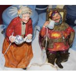 TWO ROYAL DOULTON FIGURES - 'TEATIME HN2255' AND 'THE FOAMING QUART HN2162'