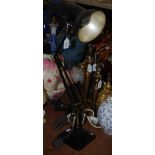 A VINTAGE ANGLEPOISE LAMP BY HERBERT TERRY BLACK FINISH