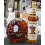 ONE BOTTLE OF FINE CHAMPAGNE COGNAC REMY MARTIN XO SPECIAL AND ONE BOTTLE OF CAPTAIN MORGAN ORIGINAL