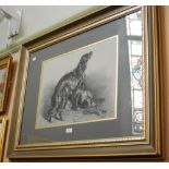 IN THE MANNER OF SIR EDWIN HENRY LANDSEER RA (BRITISH 1802 - 1873) A PAIR OF SPANIELS PENCIL ON