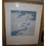 ATTRIBUTED TO WILLIAM HEATH ROBINSON (BRITISH 1872 - 1944) THE WOMAN IN WHITE WATERCOLOUR ON