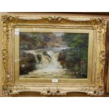 WILLIAM SCOTT MYLES (SCOTTISH 1850 - 1911) THE FALLS OIL ON CANVAS, SIGNED ON THE LOWER EDGE