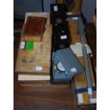 A COLLECTION OF ASSORTED SCIENTIFIC AND ENGINEERING INSTRUMENTS, GAUGES ETC.