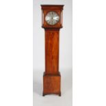 A late 18th century Scottish mahogany longcase clock by Charles Hogg, Prestonpans, the flat top case