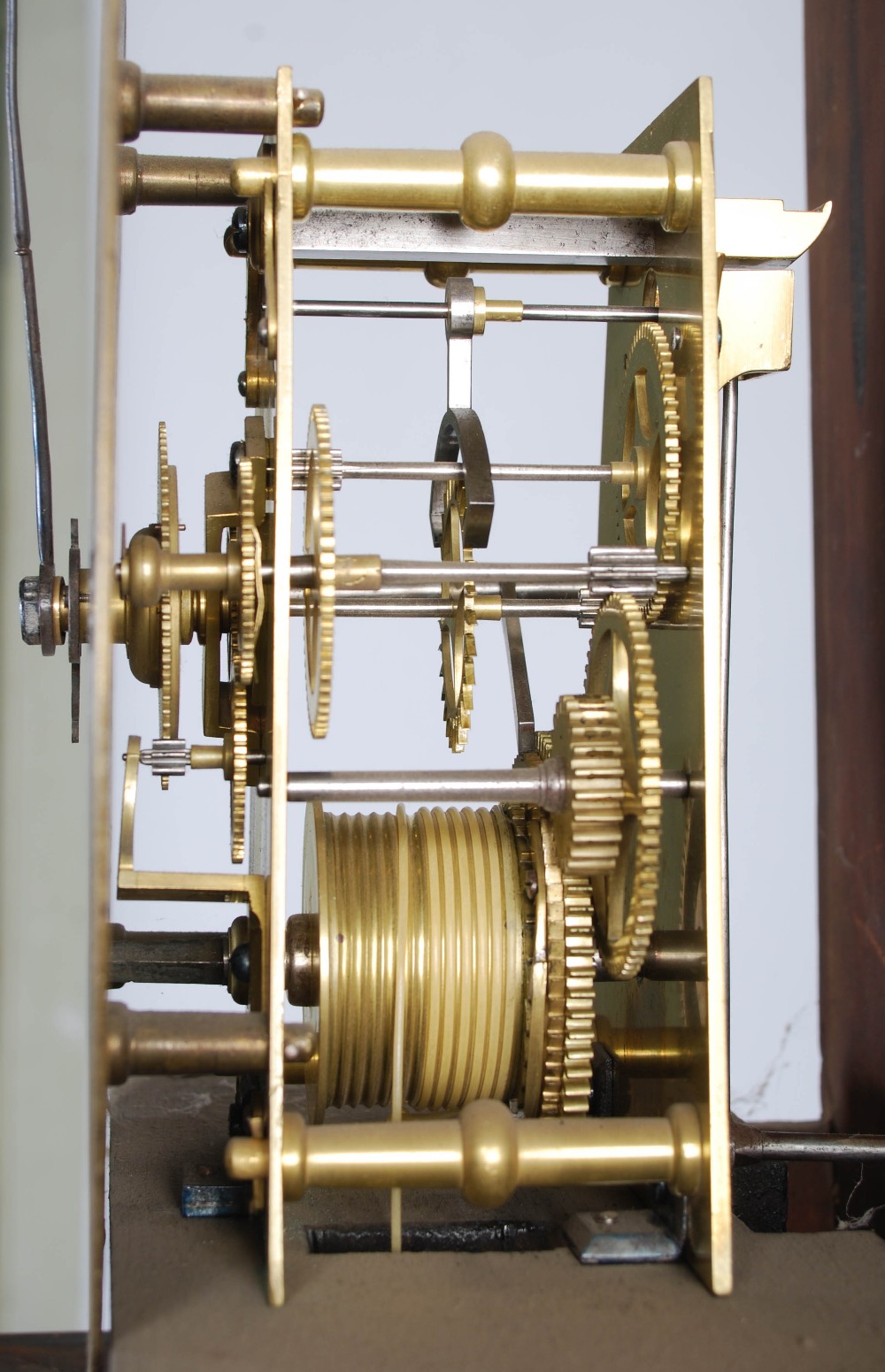 A late 18th century Scottish mahogany longcase clock by Charles Hogg, Prestonpans, the flat top case - Image 7 of 9