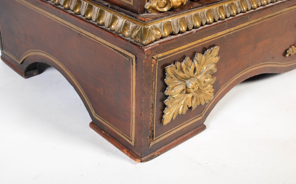 A pair of 19th century French gilt bronze mounted mahogany and satinwood pier cabinets, the - Image 6 of 9