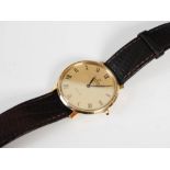 A vintage yellow metal cased gentlemans Omega Automatic De Ville wristwatch, the gold coloured