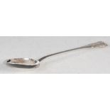 A William IV silver serving spoon, Edinburgh, 1832, makers mark of JMc., Kings pattern engraved with