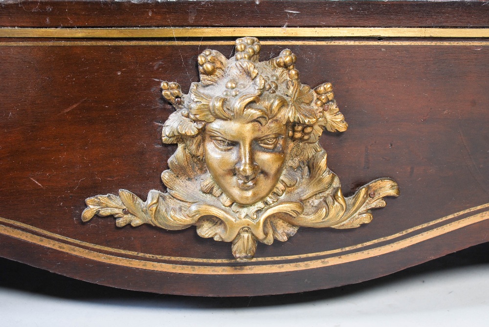 A pair of 19th century French gilt bronze mounted mahogany and satinwood pier cabinets, the - Image 7 of 9