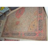 LARGE MACHINE-MADE PERSIAN STYLE CARPET, APPROX. 182CM X 320CM