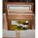 PETER BLAKE, PHEASANT IN THE ROUGH, OIL ON PANEL TOGETHER WITH SIX DECORATIVE PICTURES DEPICTING