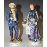 A PAIR OF ROYAL WORCESTER PORCELAIN FIGURES, IMPRESSIONIST SERIES, LA MIDINETTE AND NORBERT, 21.