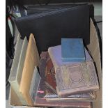 BOX OF ASSORTED VICTORIAN AND LATER PHOTOGRAPH ALBUMS