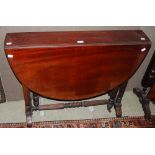 A MAHOGANY SUTHERLAND TABLE