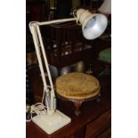 A VINTAGE ANGLEPOISE LAMP BY 'HERBERT TERRY', CREAM COLOURED FINISH