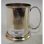 BIRMINGHAM SILVER CHRISTENING MUG, 3 TRY OZS