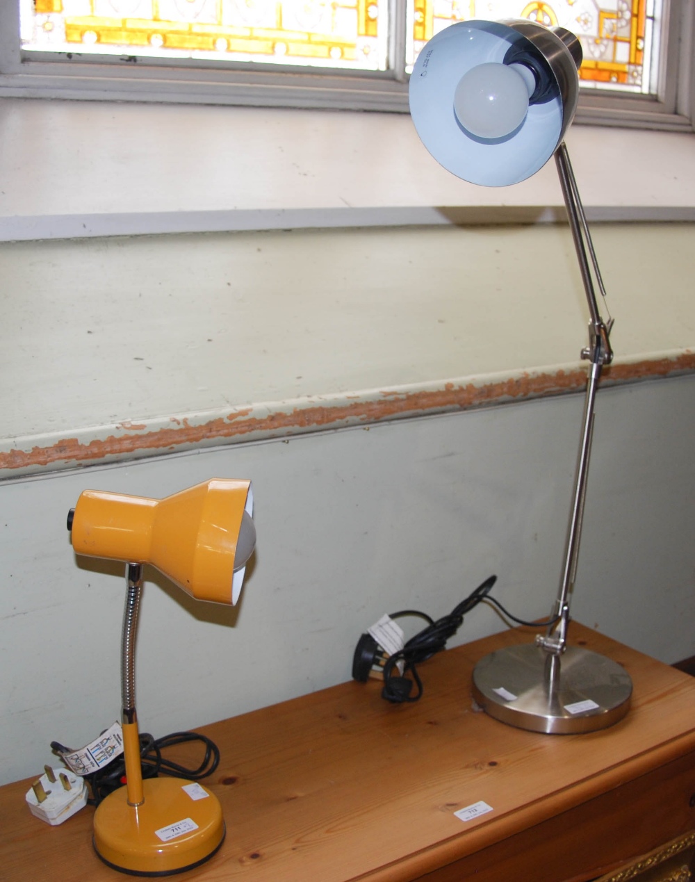 TWO DESK LAMPS