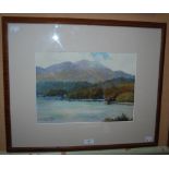 DOROTHY F SWEET (EARLY 20TH CENTURY BRITISH SCHOOL) LOCH ACHRAY AND BEN VENUE WATERCOLOUR ON