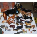 LARGE COLLECTION OF ASSORTED CERAMIC DACHSHUNDS