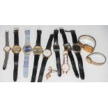 A COLLECTION OF ASSORTED WRISTWATCHES TO INCLUDE EXAMPLES BY SEKONDA, ROTARY, SWATCH, ACCURIST ETC