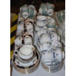 THREE PART TEA SETS TO INCLUDE HEATHCOTE CHINA WARWICK PATTERN, A PARAGON CONISTON PATTERN AND AN