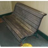 A VINTAGE GARDEN BENCH