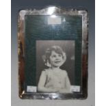 A BIRMINGHAM SILVER PHOTOGRAPH FRAME (LACKING STRUT SUPPORT)