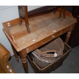 PINE WASHSTAND WITH SINGLE DRAWER